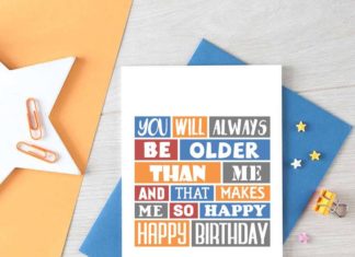 Happy Birthday Brother : Funny Birthday Card For Friend | Older Sister | Older Brother | Happy Birthday C…