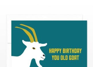 Happy Birthday Brother : Funny Old Birthday Card – You Old Goat – Happy Birthday Greeting Card for friend…