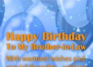 Happy Birthday Brother : Happy Birthday Brother : Blue Birthday Balloon Card for Brother-in-Law: Send war…