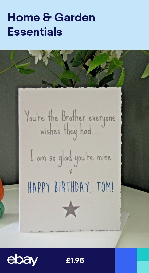 Happy Birthday Brother Happy Birthday Brother Card Humour Funny Handmade Personalised Bro Son Askbirthday Com You Number One Source For Beautiful Collection Of Best Happy Birthday Wishes With Lovely Special
