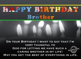 Happy Birthday Brother : Happy Birthday Brother : happy birthday brother on your birthday i wnat to say t…