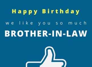 Happy Birthday Brother : Happy Birthday! We like you so much, brother-in-law.
