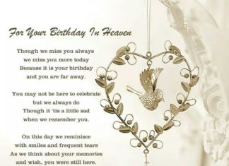 Happy Birthday Brother : Happy birthday in heaven