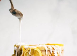Birthday Cake : .. healthy paleo lemon layer cake … #cake