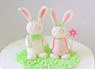 Birthday Cake : Adorable Gum Paste Bunnies! Cake Topper Video Tutorial by MyCakeSchool.com. Onli…
