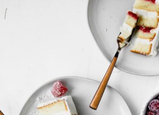 Birthday Cake : Almond Raspberry Cake with Mascarpone Buttercream – Baran Bakery