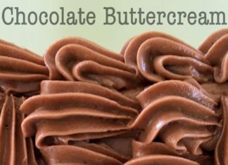 Birthday Cake : DELICIOUS Chocolate Buttercream. Tastes fantastic and pipes beautifully! –