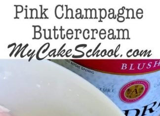 Birthday Cake : Fantastic Pink Champagne Buttercream Frosting! Recipe by MyCakeSchool.com, onlin…