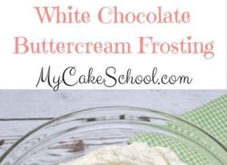 Birthday Cake : This White Chocolate Buttercream Frosting Recipe is the BEST! So easy and flavor…
