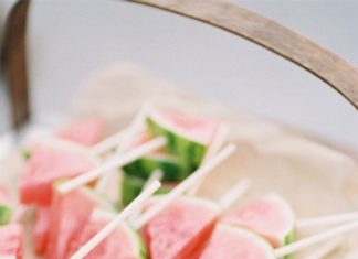Birthday Decoration : How deliciously cute do these watermelon slices on a stick look?! Perfect for an…