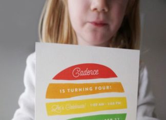 Birthday Decoration : Rainbow Party Invitations! Adorable for boy or girl :D