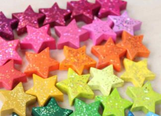 Birthday Decoration : Star-Shaped Glitter Crayons | Martha Stewart