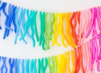Birthday Decoration : Zig Zag Balloon Garland | Oh Happy Day!