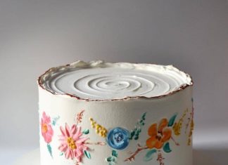 Birthday Cake : Painted cake 🎂 Double tap if you like . . . Repost from @honey_tales 💭По…