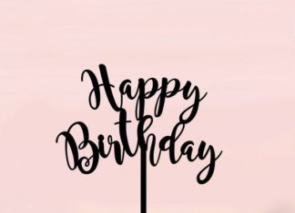 Birthday Quotes : Happy Birthday Cake Topper, Birthday Topper, Gold Cake Topper, Birthday Cake Decor, Happy Birthday Topper A2143