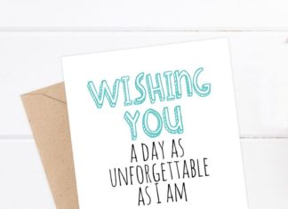 Birthday Quotes : IK WENS U EEN DAG ALS ONVERGETELIJKE AS I AM. DETAILS: -Een 5.5 x 4,25 gevouw…