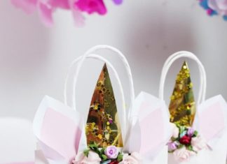 Birthday Inspiration: DIY Einhorn Geschenk-Tüten selber machen: Schnelle Einhorn Party Deko