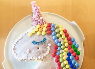 Birthday Inspiration: Einhornkuchen für Faule! Diesen süßen zum Einhorn dekorierten Kuchen habe ich…