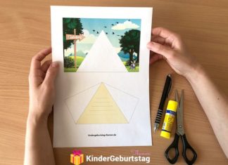 Birthday Inspiration: Einladungen für eine Zeltparty selbst basteln