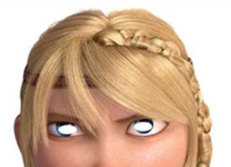 Birthday Inspiration: Astrid – How To Train Your Dragon 2 Official Single Card Party Face Mask Viking