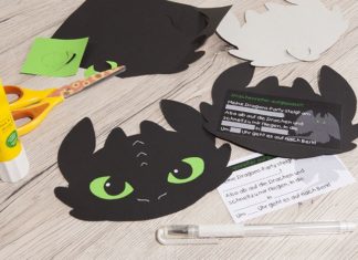 Birthday Inspiration: Einladungskarten für den Drachenzähmen Geburtstag basteln | Tambini
