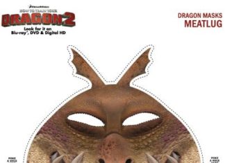 Birthday Inspiration: Free Printable Meatlug Dragon Mask