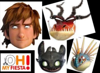 Birthday Inspiration: HTTYD 2: Free Printable Masks.