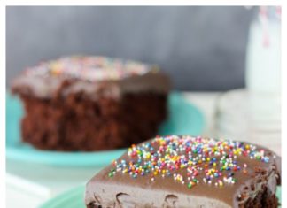 Birthday Decoration Ideas : Homemade Chocolate Cake with Chocolate Cream Cheese Frosting
