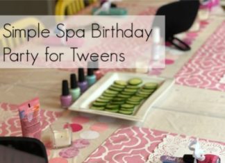 Birthday Party : Simple Spa Birthday Party for Tweens