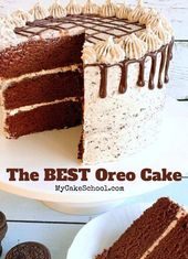 Birthday Cake : This scratch Oreo Cake Recipe is always a crowd pleaser!