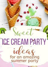 Birthday Party : Cool Ice Cream Party Ideas from Invitations to Favors