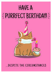 Birthday Quotes : Quarantine Birthday Card – Have A Purrfect Birthday