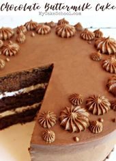 Birthday Cake : AMAZING Chocolate Buttermilk Cake