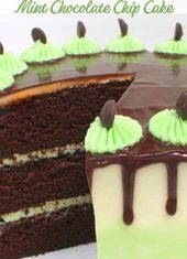 Birthday Cake : AMAZING Mint Chocolate Chip Cake Recipe and Cake Video!