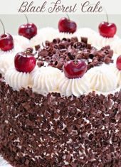 Birthday Cake : Black Forest Cake Recipe