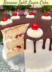 Birthday Cake & CupCakes : Banana Split Layer Cake Recipe