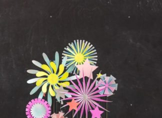 + 112 happy birthday wishes : Paper Firework Cake Topper