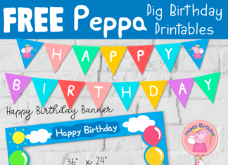 + 74 birthday party decorations : Free Peppa Pig Birthday Party Printables – A Simple Life and Everything Nice