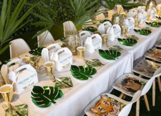 + 74 birthday party decorations : Gold Safari 1st Birthday Party | Kara’s Party Ideas