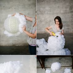 + 74 birthday party decorations : How To: Make Your Own Surreal DIY Cloud Wedding Backdrop | A Practical Wedding