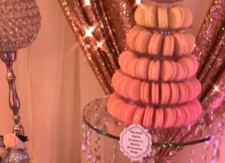 + 74 birthday party decorations : Rose Gold & Ivory Dessert Table