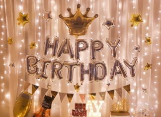 + 74 birthday party decorations : Silver Happy Birthday Decoration with Pink Balloon Bouquet | Etsy