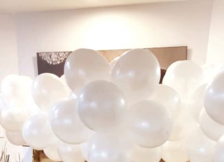 + 74 birthday party decorations : Standing Balloon Topiaries