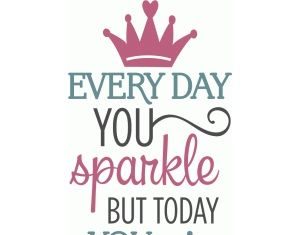 + 112 happy birthday wishes : Silhouette Design Store: Every Day You Sparkle – Birthday Phrase