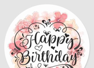 + 112 happy birthday wishes : Happy Birthday Classic Round Sticker | Zazzle.com