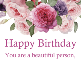 + 112 happy birthday wishes : You are a Beautiful Person – Flower Happy Birthday Wishes Card | Birthday & Greeting Cards by Davia