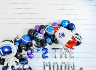 + 74 birthday party decorations : DIY Two the Moon Balloon Garland | Galaxy Space Birthday Party Decor Arch, Outer Space Birthday