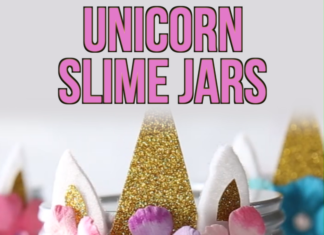 + 74 birthday party decorations : UNICORN SLIME JARS 🦄
