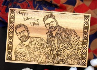 + 112 happy birthday wishes : Happy Birthday Bhai Custom Wooden Picture Frame For Brother – mahogany / 12 x 8 in