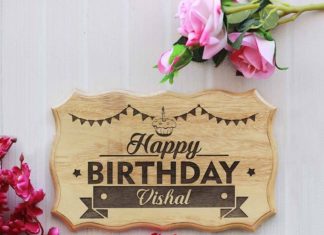+ 112 happy birthday wishes : Personalized Happy Birthday Engraved Wood Sign – Mahogany / 17×11 in